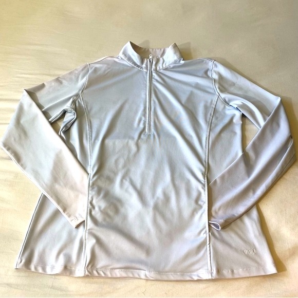 AUR Golf half zip pullover long sleeve shirt grey XL style CL2470 - Picture 8 of 9